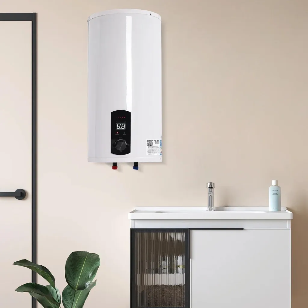 Chauffe-eau pour famille 120L - Solution murale verticale 2000 Watts - 4