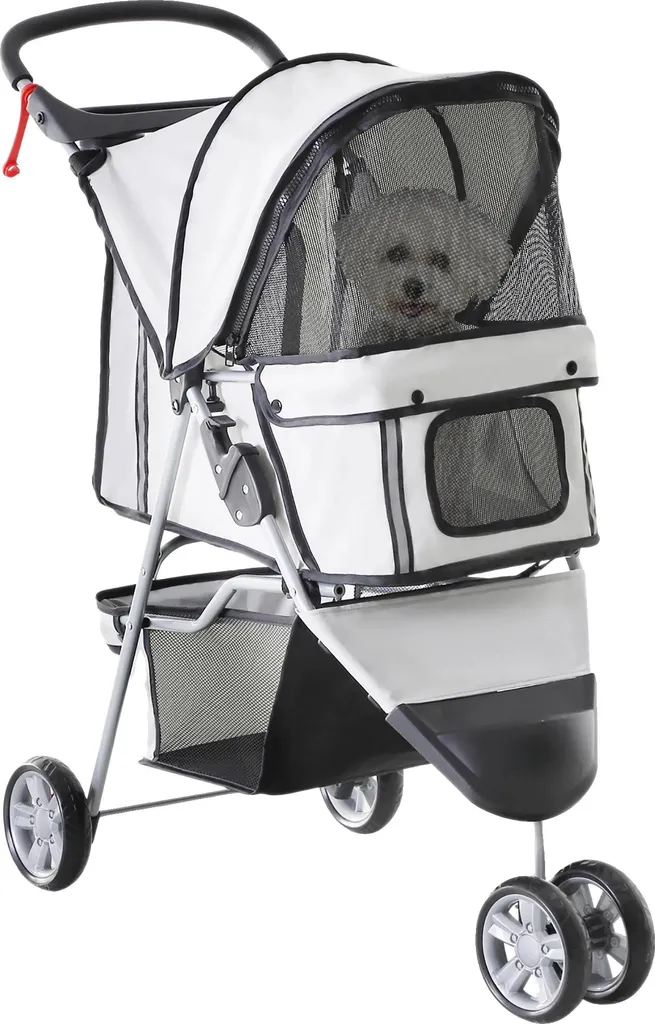 Poussette de promenade pour chien moyen pliable - Voyage et Sorties Urbaines