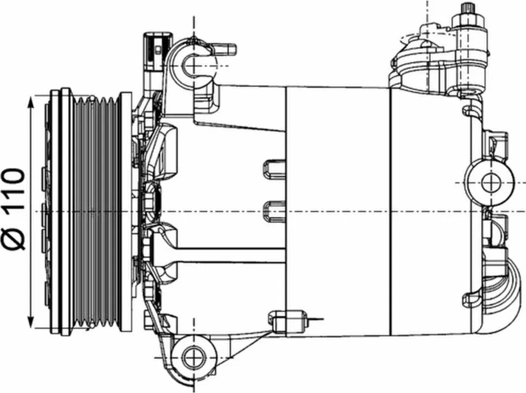 Compresseur de climatisation FORD S-MAX 12V - Idéal remplacement - 9