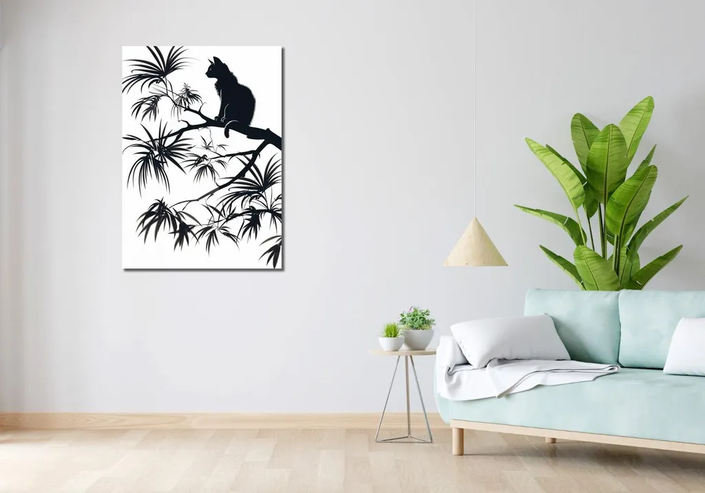 Image Sur une branche 70x100 cm - Impression Haute Qualité Grand Format