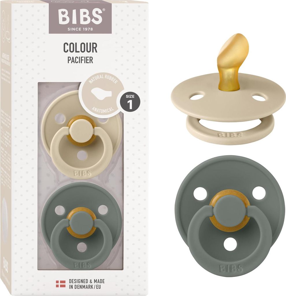 BIBS Colour Anatomical Schnuller 2er Pack, BPA-frei Produktbild 