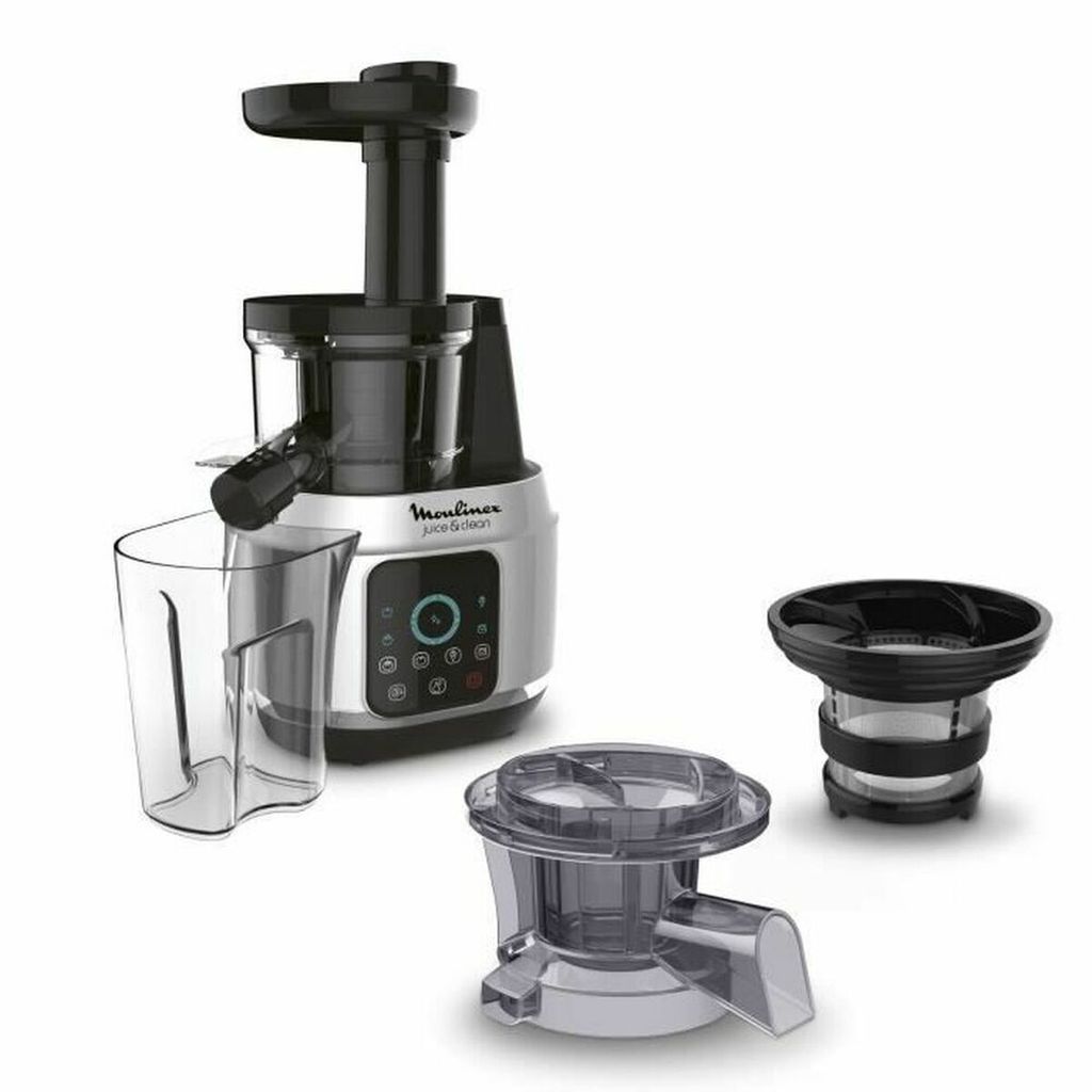 Moulinex ZU420E, Pomalý odšťavovač, Hliník, Černá, Černá, Obrázek produktu 