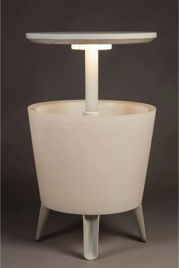 Keter Illuminated Cool Bar 6050 - Table de jardin avec glacière intégrée