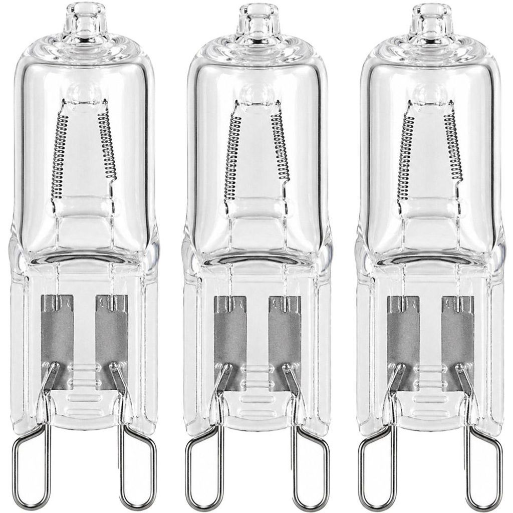 3 x Halogen Stiftsockellampe 46W = 60W G9 klar 702lm Produktbild 