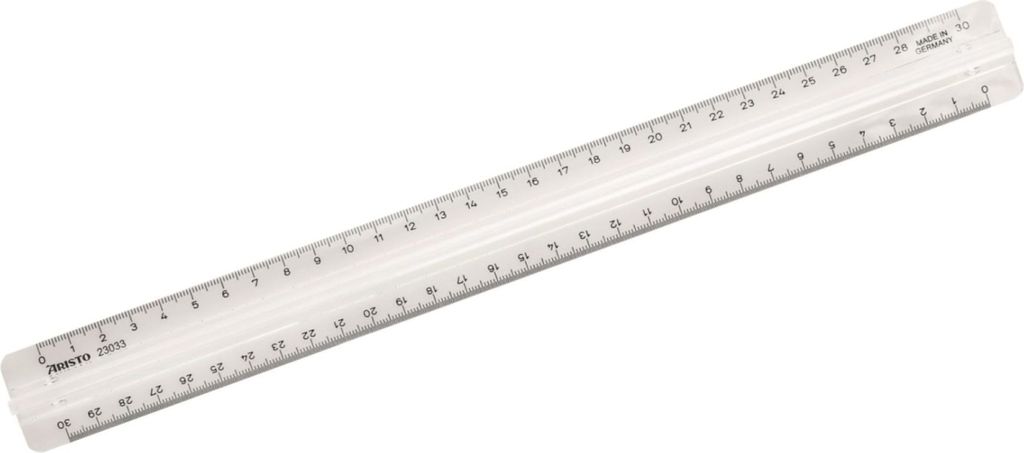 Lineal GeoCollege mit Griff 30 cm transparent Packung mit 10 Stück