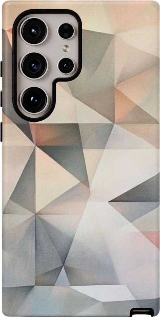 Sanftes Pastell-Geometrie-Design – Hülle Kompatibel mit Galaxy S24 Ultra