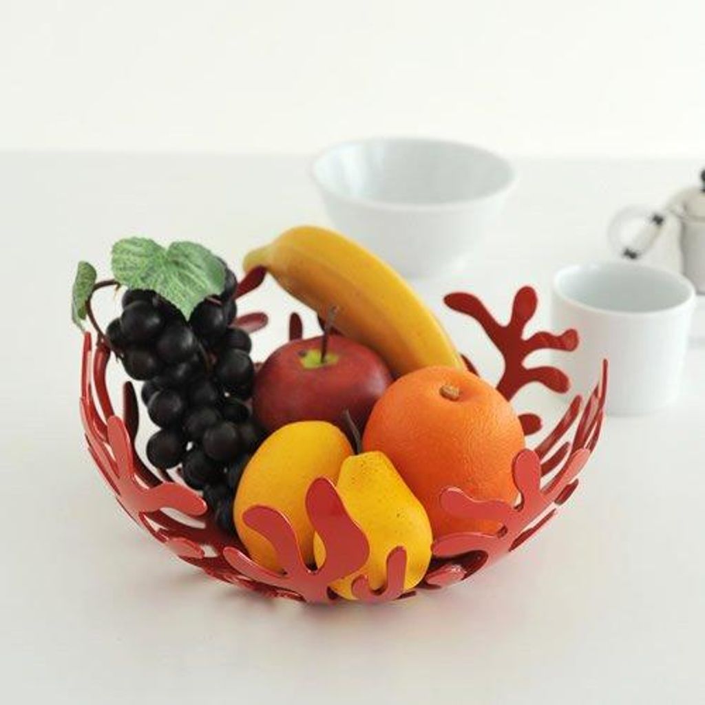 Obstschale aus Edelstahl - Italienisches Design - 25 cm