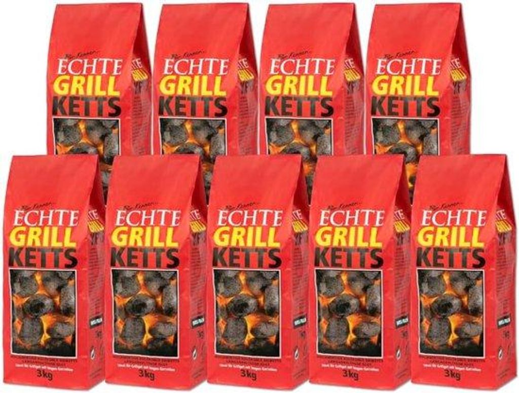 Holzkohle Grillbriketten 24kg für Kugelgrill und Smoker