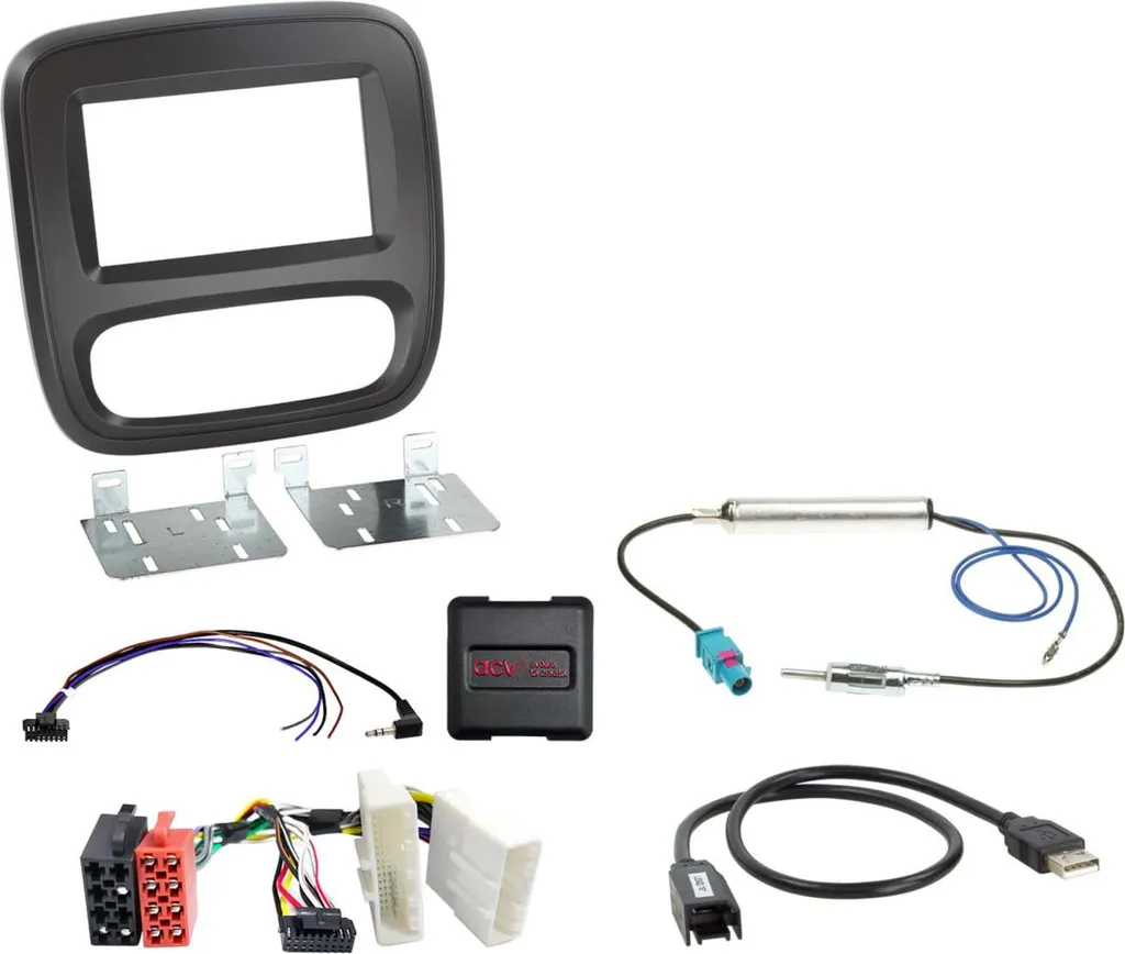 Kit Autoradio 2-DIN avec Récupération Commandes au Volant et Port USB