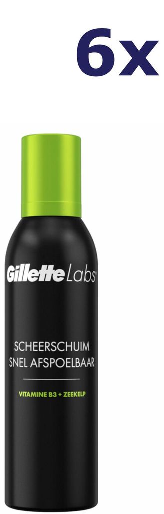 6x Gillette Labs Rasierschaum, schnell abspülbar, 240 ml Produktbild 