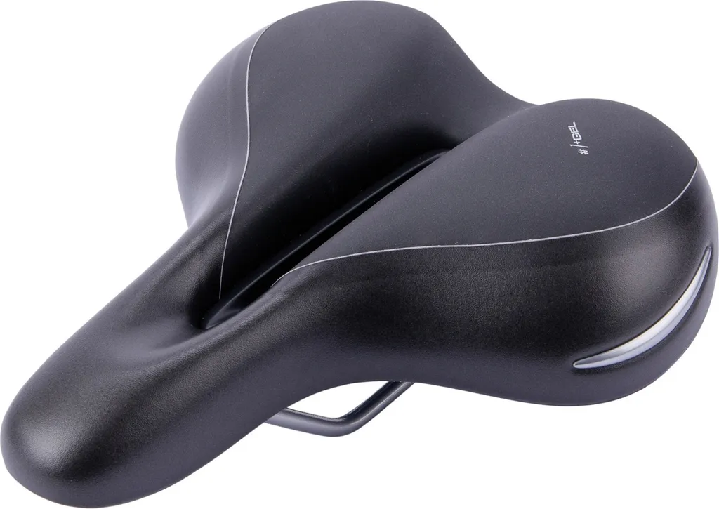 Selle vélo Contec Elliptic+ argent 226 mm contre les douleurs d'assise