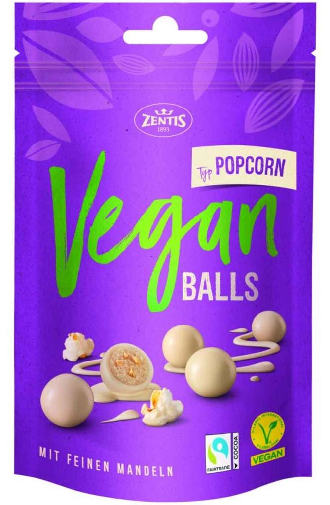 Zentis Vegan Balls Typ Popcorn 90g Produktbild 