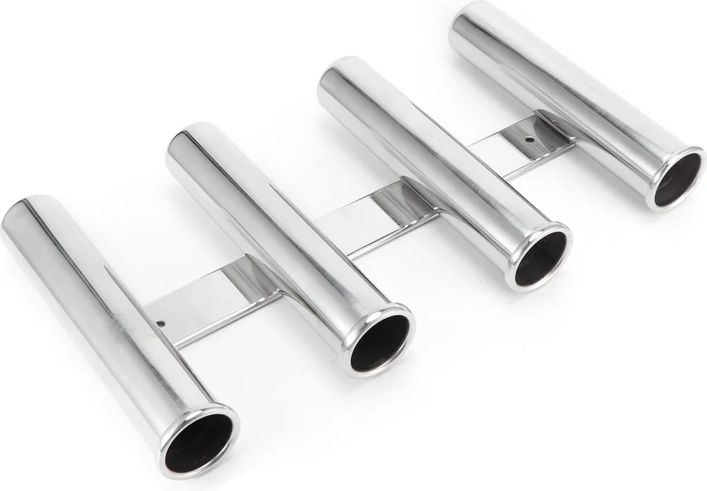 Râtelier porte-canne 4 tubes vertical inox 316 pour bateau de plaisance