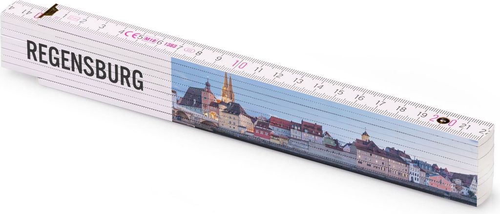Metrie bedruckter Zollstock Geschenk | Regensburger Altstadt