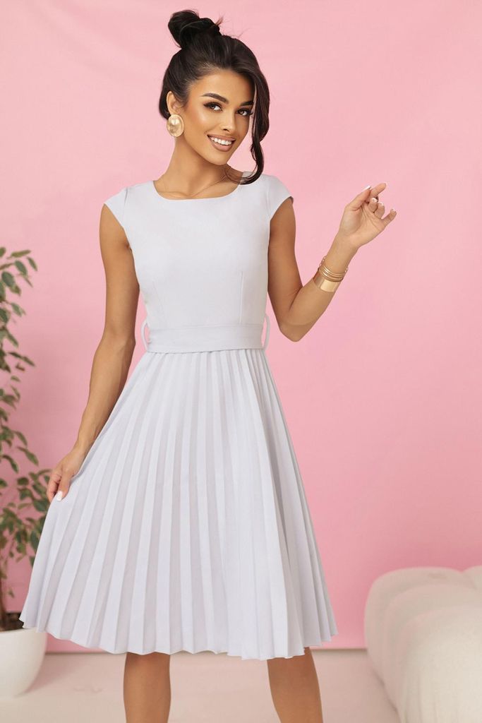 Numoco Minikleid für Frauen Lila grau XXL