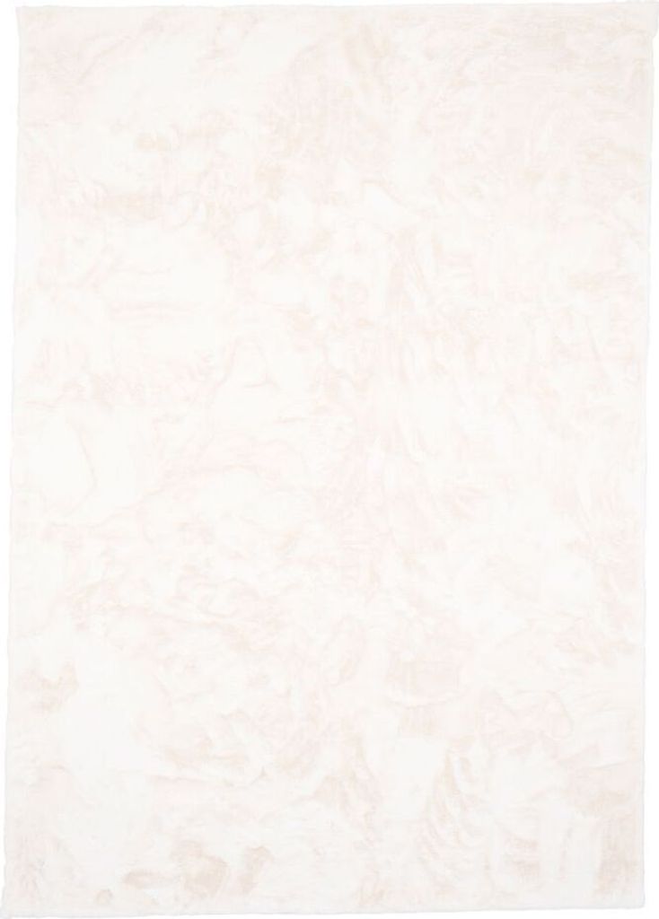 Luxus Super Soft Kunstfell Teppich Plush Pastell Einfarbig, Größe:70x140 cm, Farbe:Weiss