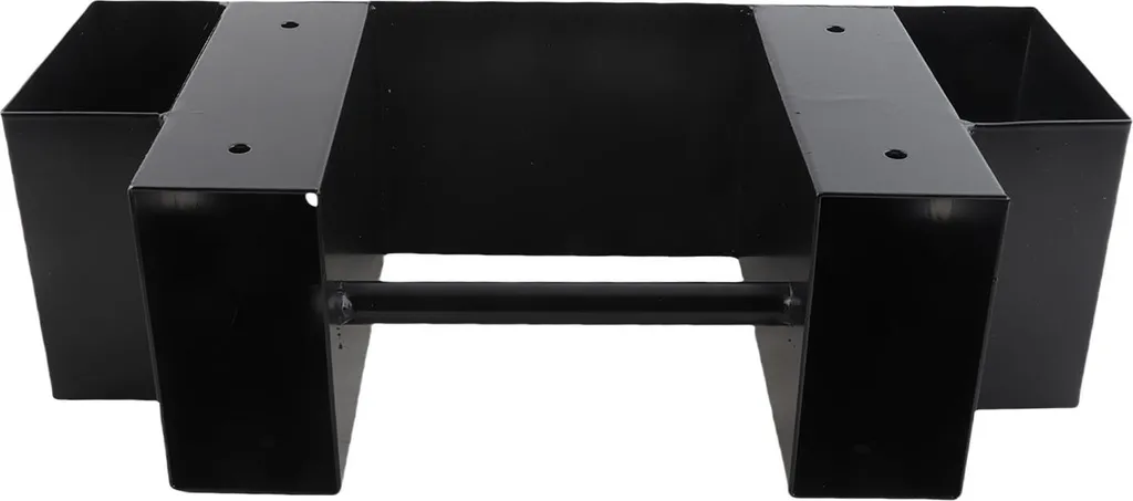 Support pour bois de chauffage extérieur en acier noir robuste 40cm - 3