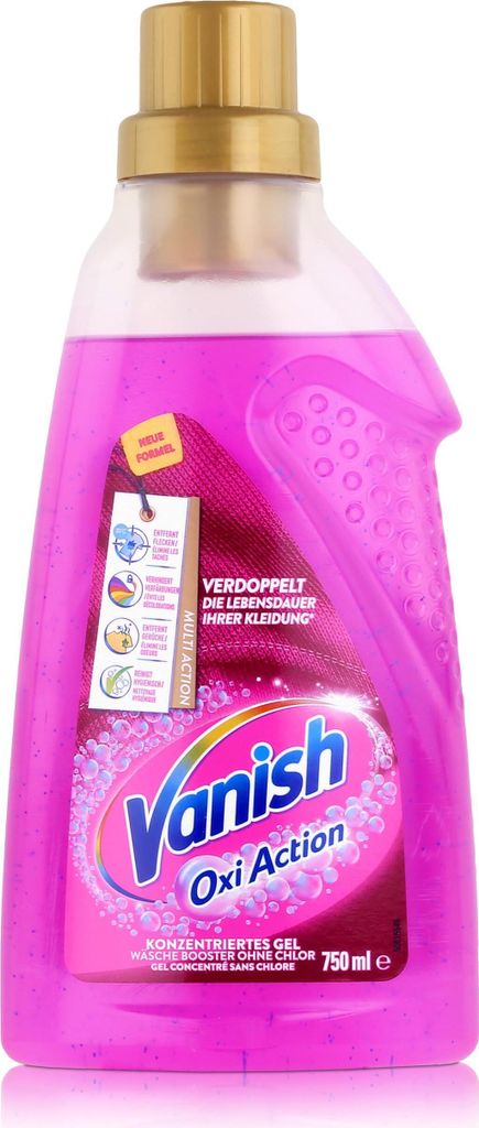 Vanish Oxi Action Konzentriertes Gel 750ml Wäsche Booster ohne Chlor (1er Pack)
