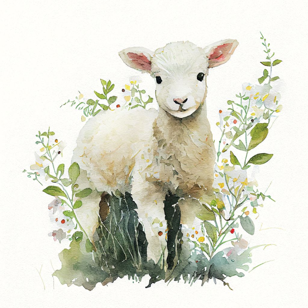 Servietten 33x33 cm Lamb - Lamm