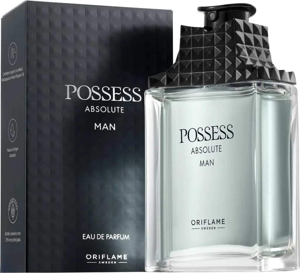 Eau de Parfum Possess Absolute Man Oriflame 75 ml longue tenue boisée