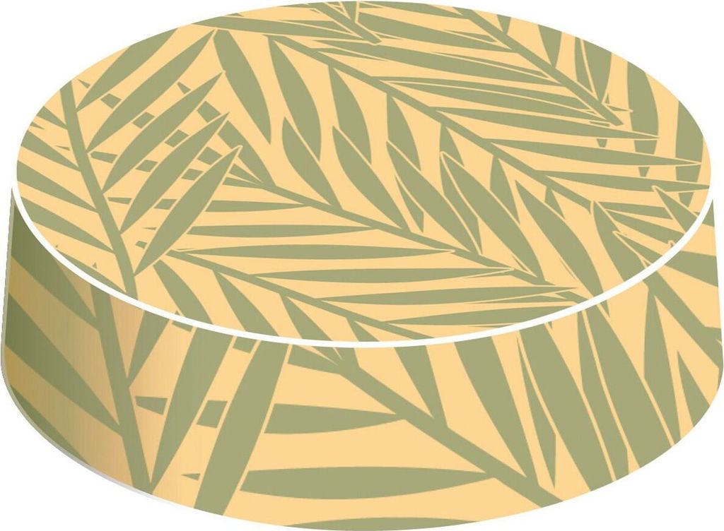 Paper Cap Botanic aus Mattkarton, Ø 80 mm, 200 Stück - Mank - Trinkschutz Glasabdeckung Getränkeschutz