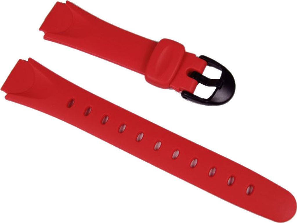 Casio Ersatzband Uhrenarmband Resin Rot 14mm LW-200