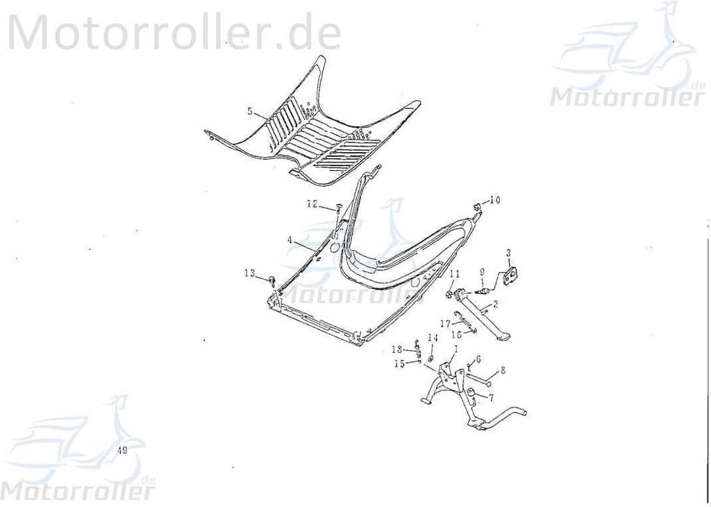 SMC Sechskantschraube mit Unterlegscheibe M6x20mm 50ccm 2Takt Motorroller.de Befestigung Halter Halterung Flachkopfschraube Sechskant-Schraube Scooter