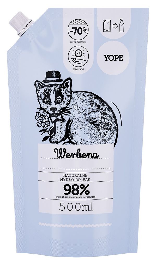 YOPE Navulverpakking handzeep Verbena – vegane vloeibare Productafbeelding 