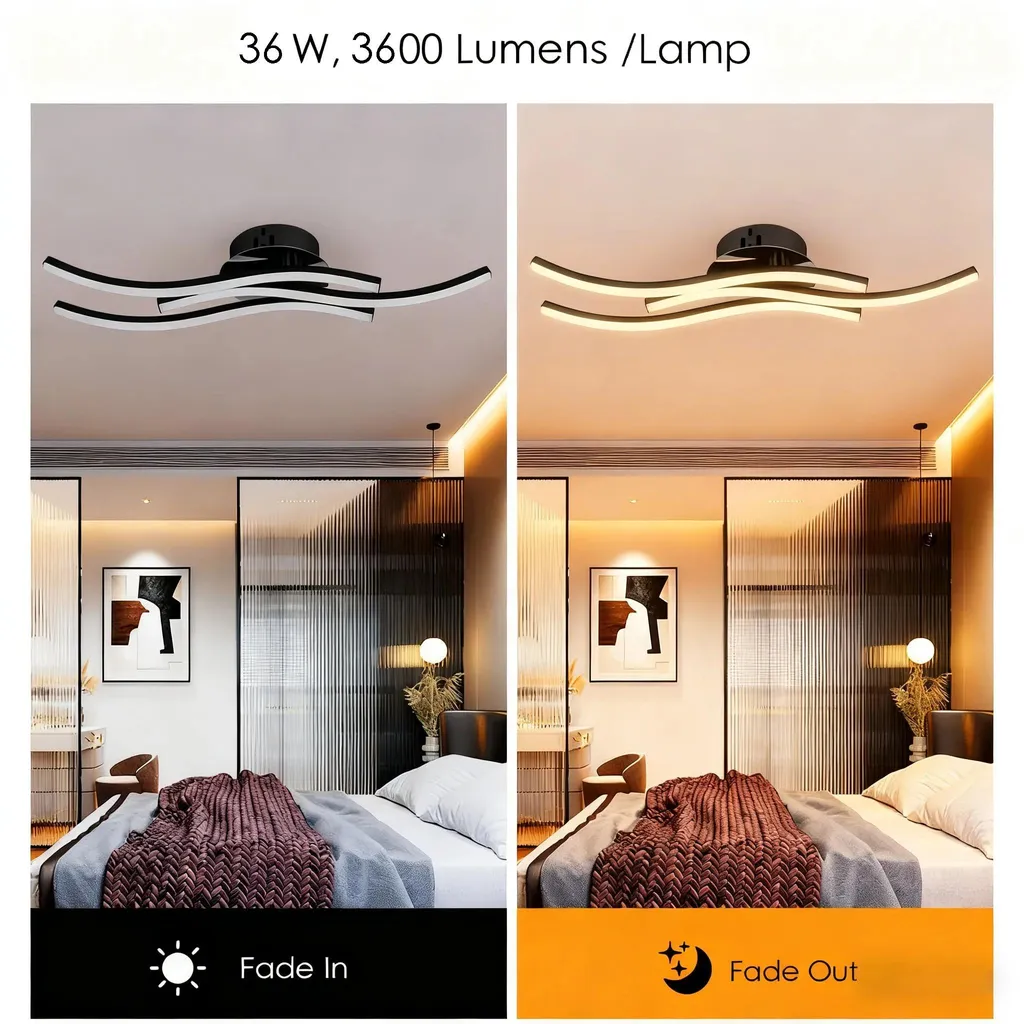 Éclairage LED de plafond modulable pour salle à manger et chambre moderne - 4