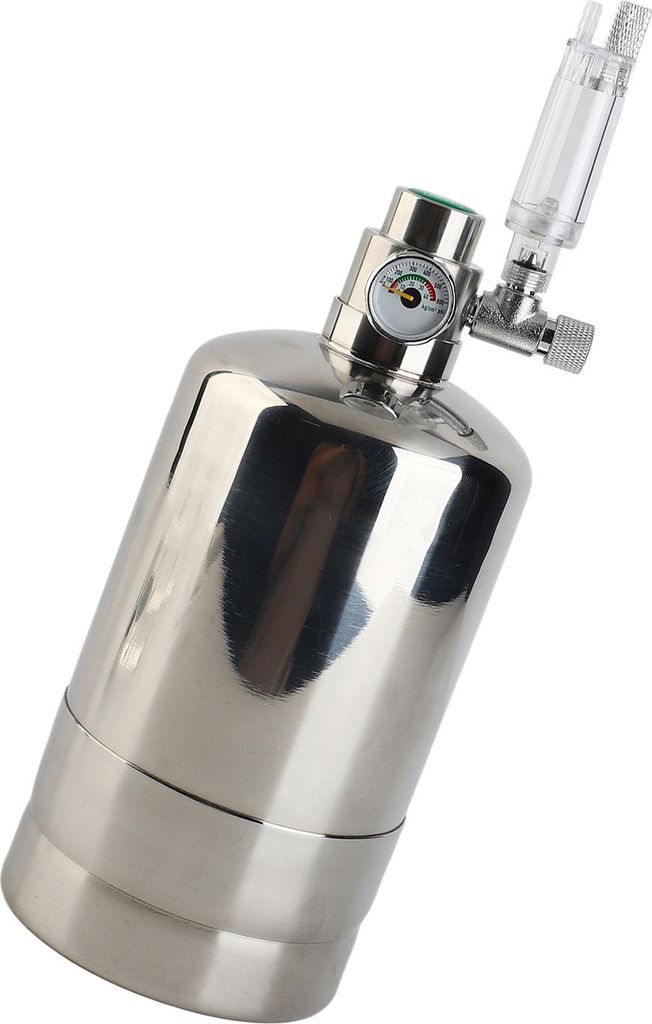 Aquarium CO2-Generator-System-Kit CO2-Edelstahl-Zylinder-Generator-System Kohlendioxid-Reaktor-Kit für Pflanzen Aquarium