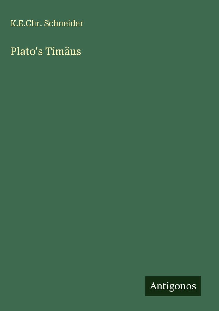 Plato's Timäus
