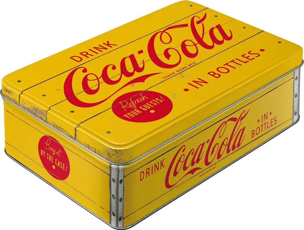 Boîte cadeau Coca-Cola rétro 2,5L - Rangement idéal pour fans de déco