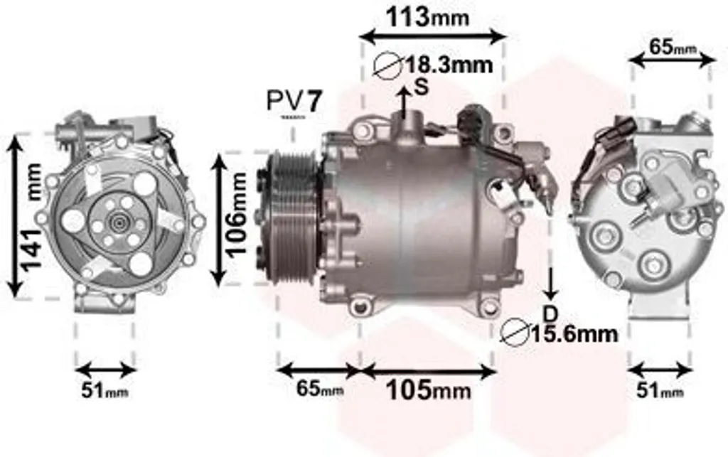 Compresseur de Climatisation TRSE09A : Solution Panne Clim Honda CR-V III