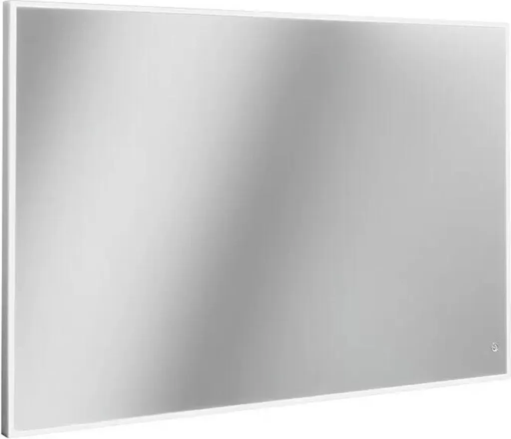 Miroir éclairant LED grand format 100 x 68 cm avec bords carrés chic