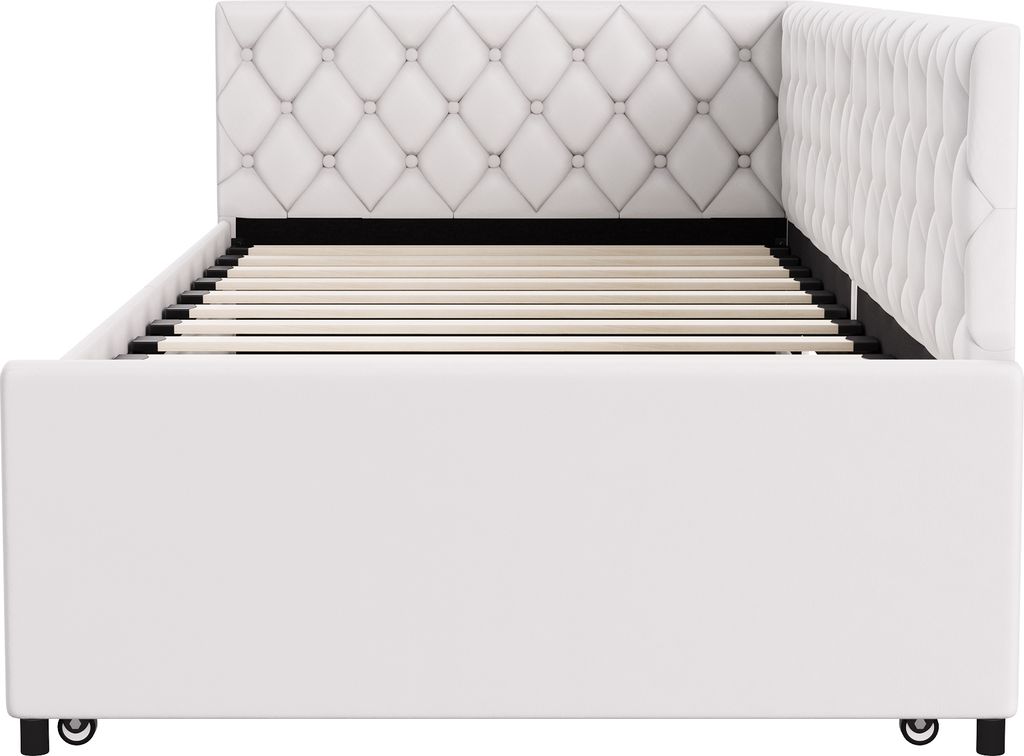 CDGlobal letto imbottito 90x200cm letto singolo con Immagine del prodotto 