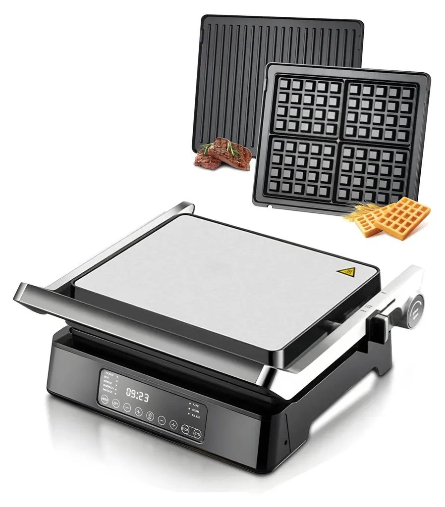 Plaque de cuisson électrique 1400W avec moule à gâteau polyvalent UE