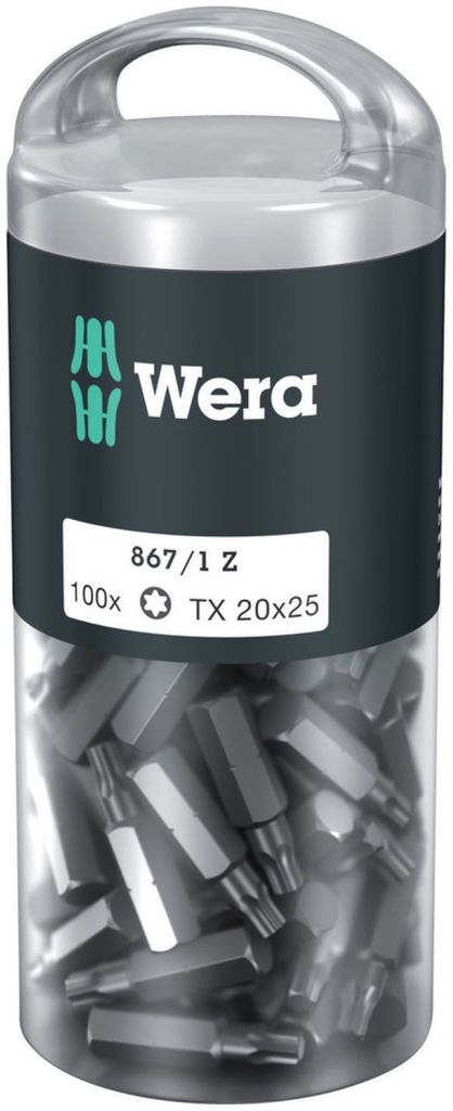 Punta da 1/4" DIN 3126 E6,3 T20x 25 mm, confezione da 100 Immagine del prodotto 