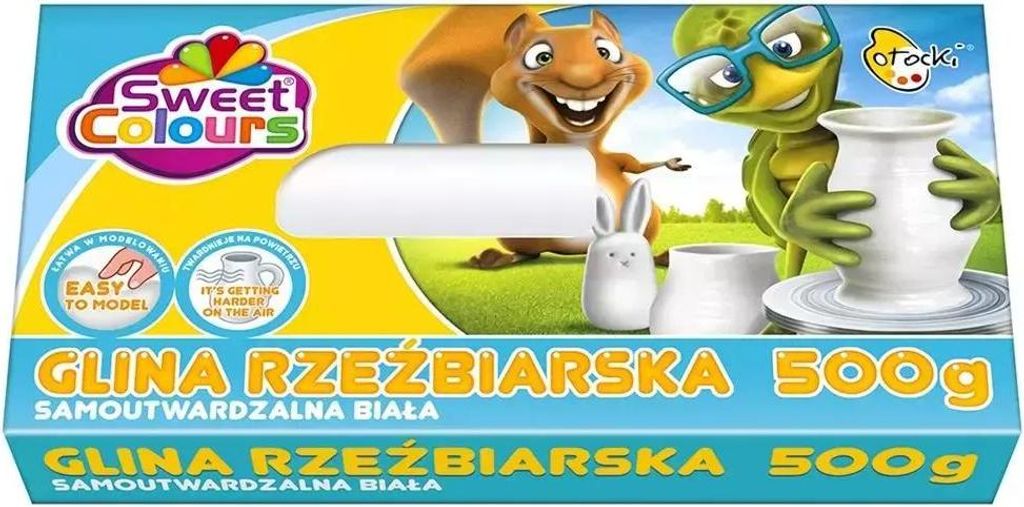 Glina rzeźbiarska samoutwardzalna biała 500g Produktbild 