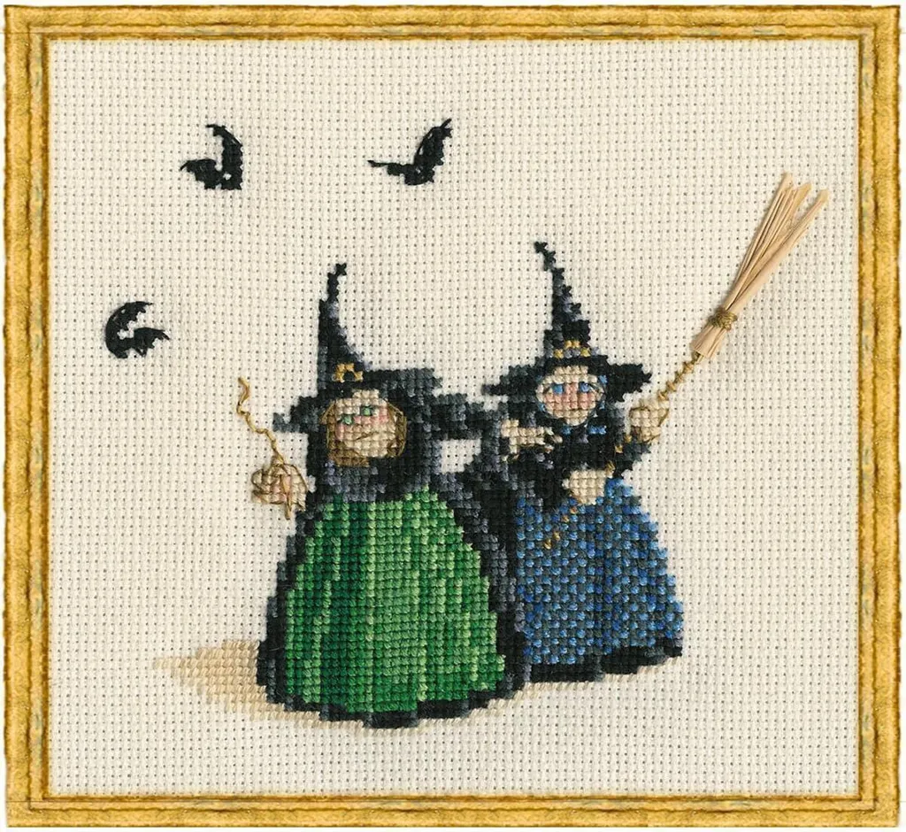 Kit Point de Croix Nimue Brigg et Doon pour Broderie Haute Qualité