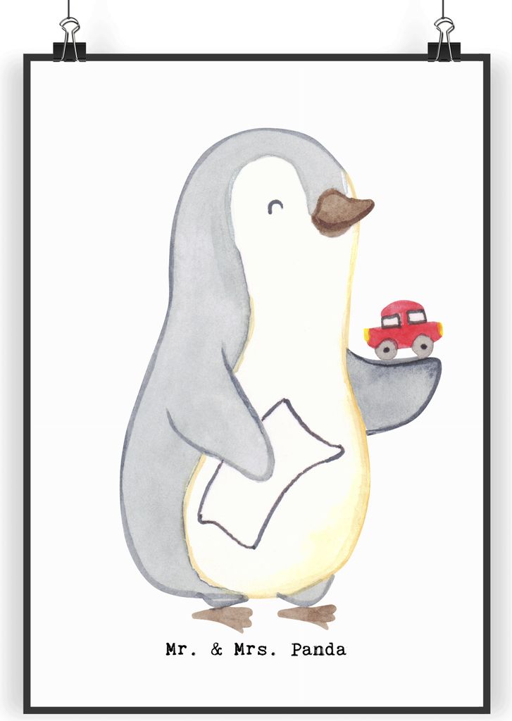 Mr. & Mrs. Panda Bild Flasche Abenteuer DIN A3 - Geschenk, Posterdruck, Plakat, Dekoration, Kunstdruck, drucke, Wandbild