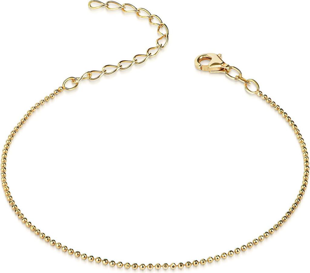 MATERIA by Matthias Wagner Glitzer Armband Gold Kugelkette Produktbild 