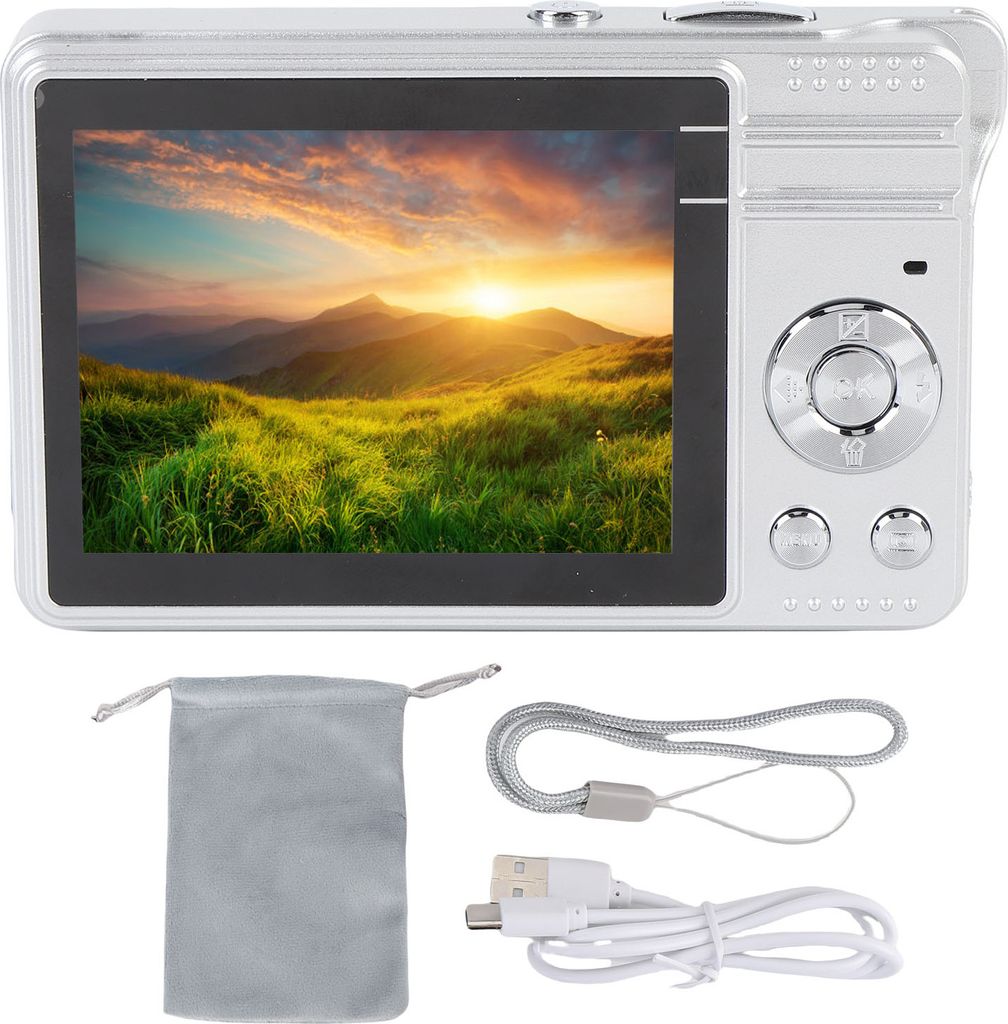 50MP 1080P Digitalkamera Autofokus Anti Shake 2,8-Zoll-HD-Bildschirm kompakte kleine Kamera für Student Mädchen Junge Unterstützung bis zu 64GB ...