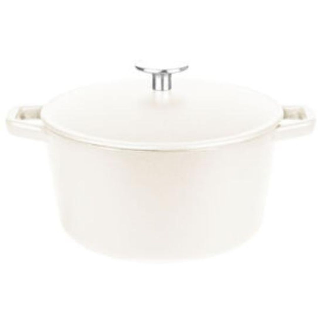 GSW Gusseisentopf 21cm 3,8l weiß Produktbild 