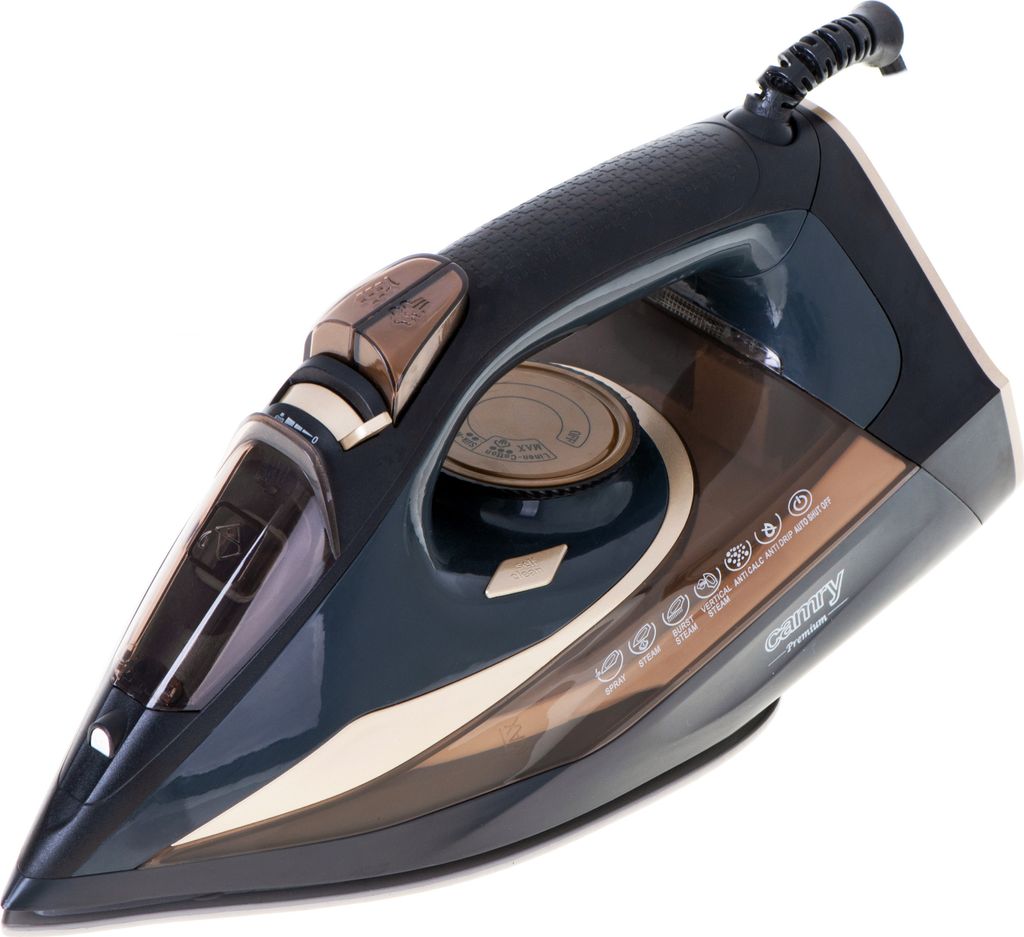 Adler Camry schwarz-kupferfarbenes Dampfbügeleisen CR 5036 3400W