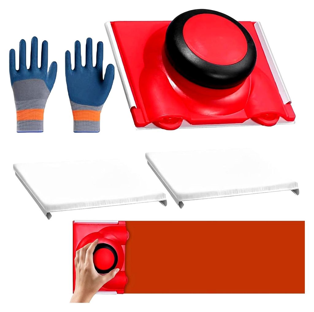 Malerkante Für Wände - Deckenkantenroller,Präzisionskanten Tool Mit Handschuhen Und 2 Ersatzpads Für Ecken Wände Und Sockelleisten Bei Hohen D...