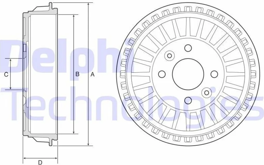 Stoppez les Bruits de Freinage : 2 Tambours DELPHI BF620 Twingo III BCM