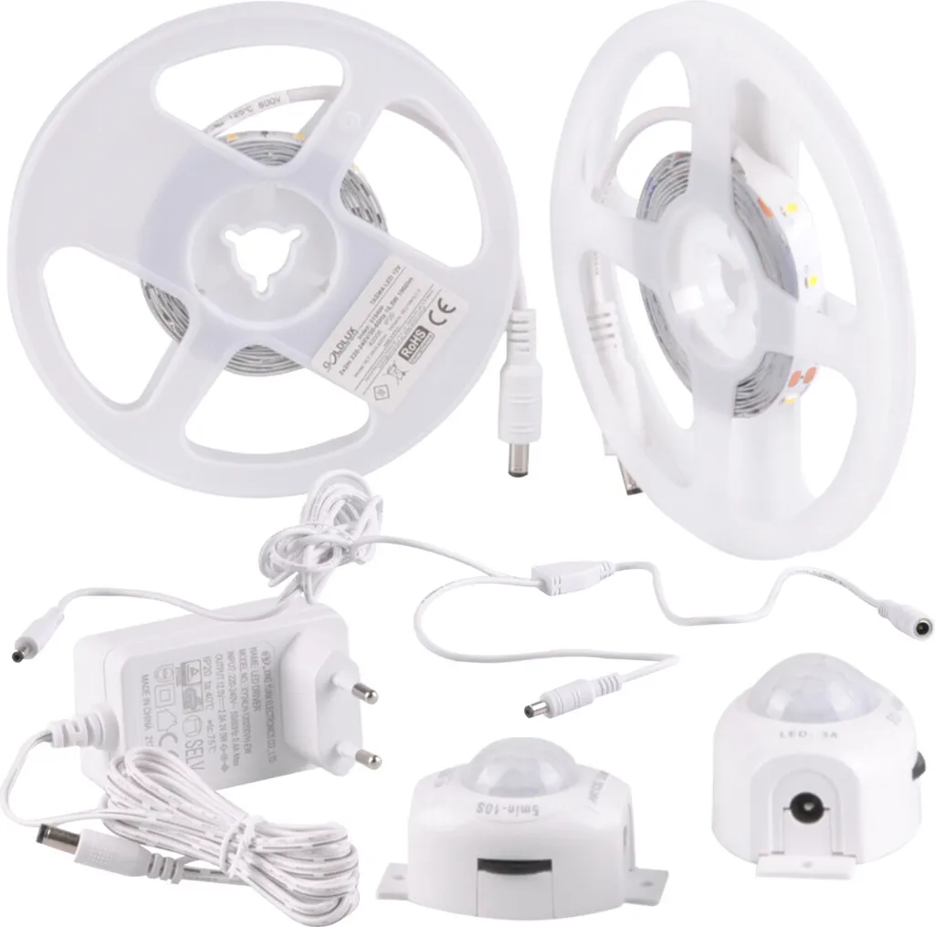 Kit ruban LED automatique 12V pour sécuriser vos escaliers 2x2m