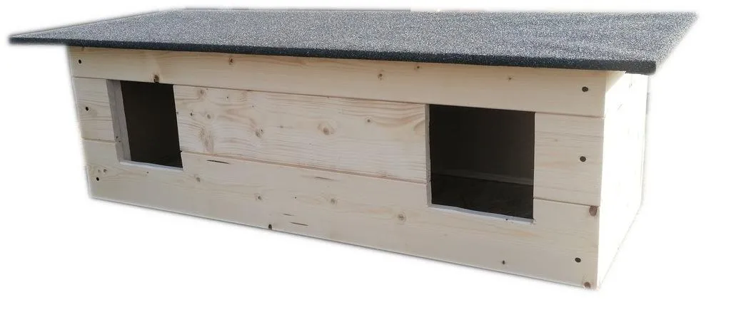 Cuccia per Gatti in Legno Naturale: Rifugio Esterno Moderno e Sicuro