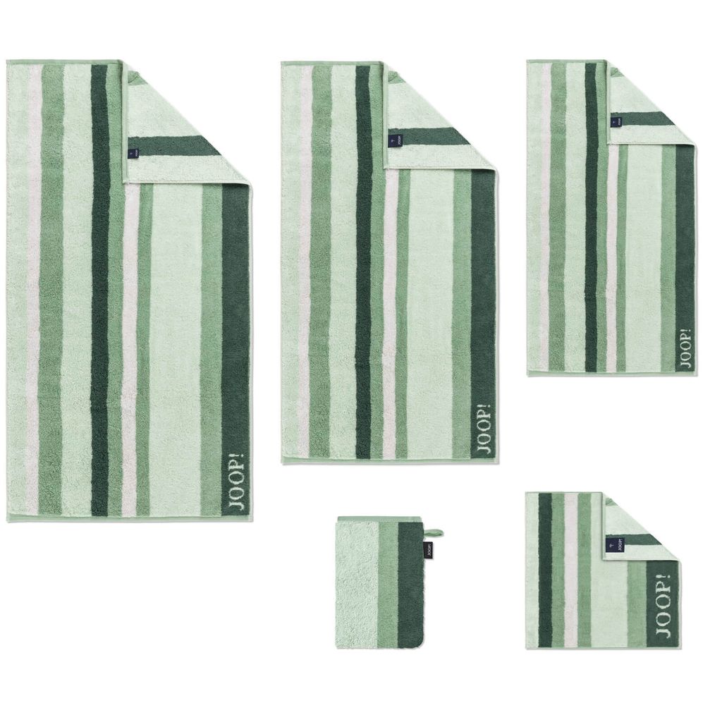 JOOP! Handtücher Vibe Streifen 1698 44 Salbei, Größe:Seiflappen 30x30 cm