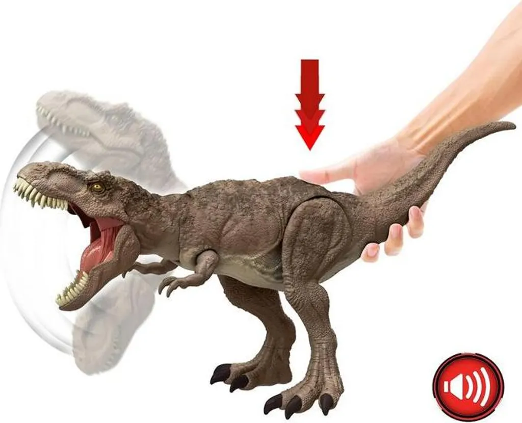 T-Rex Total Attack Jurassic World HXF53 avec Fonction de Morsure - 5